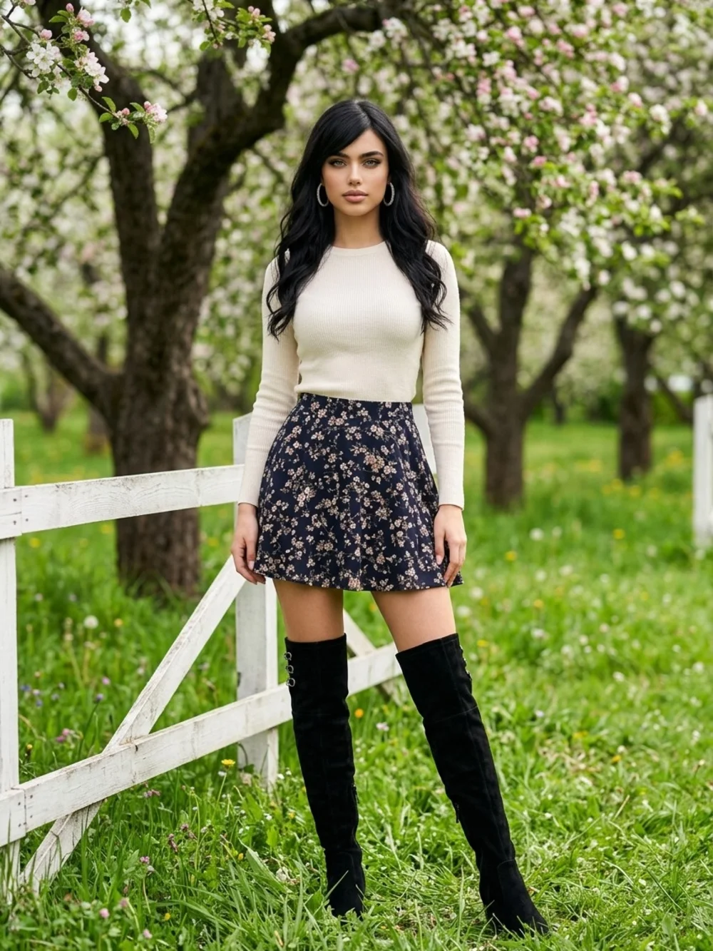 Katy Perry Collections Black Over-The-Knee Suede Boots